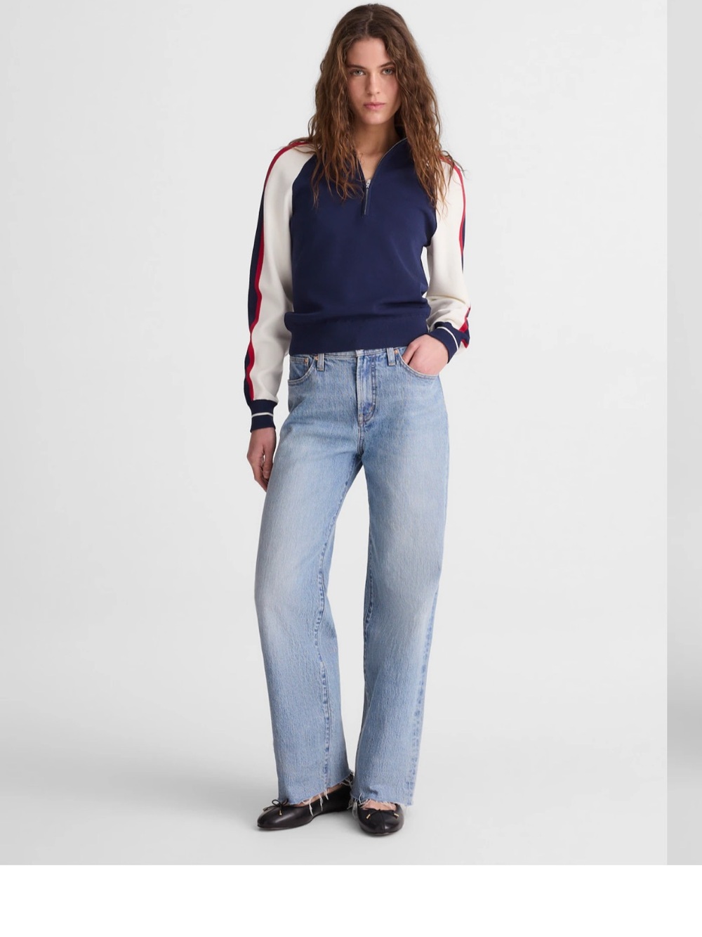 NWT MADEWELL THE PERFECT VINTAGE WIDE LEG DENIM JEAN SIZE 31